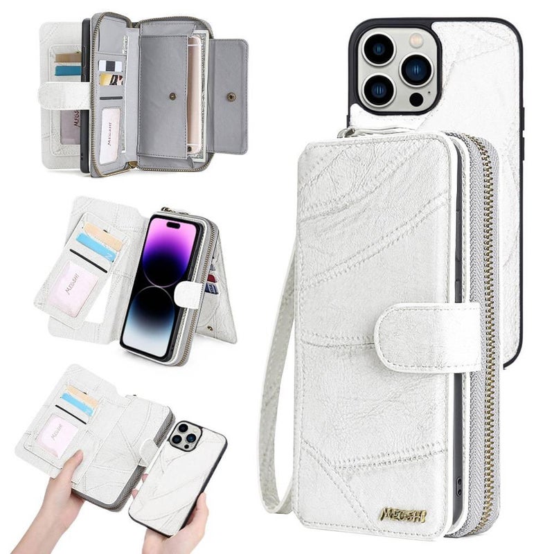 MS TPU+PC Protective Case for iPhone 16 / 16 Plus / 16 Pro / 16 Pro Max with Card Holder and Anti-Fingerprint plus Kickstand plus Strong Magnetic in Black - Image 2