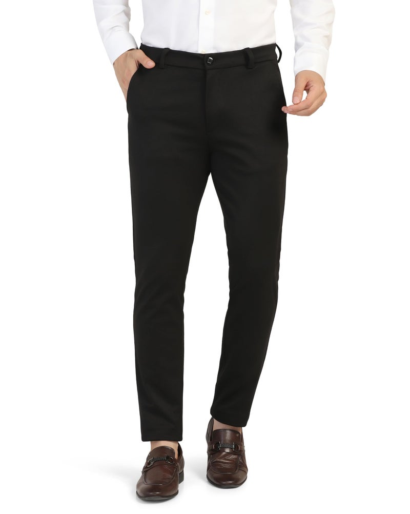 TOPLOT Men's Regular Fit Causal Trouser || Pant for Men || Trouser for Men || Chinos Pants (Formal-Pant-5207-Black-32) - Image 4