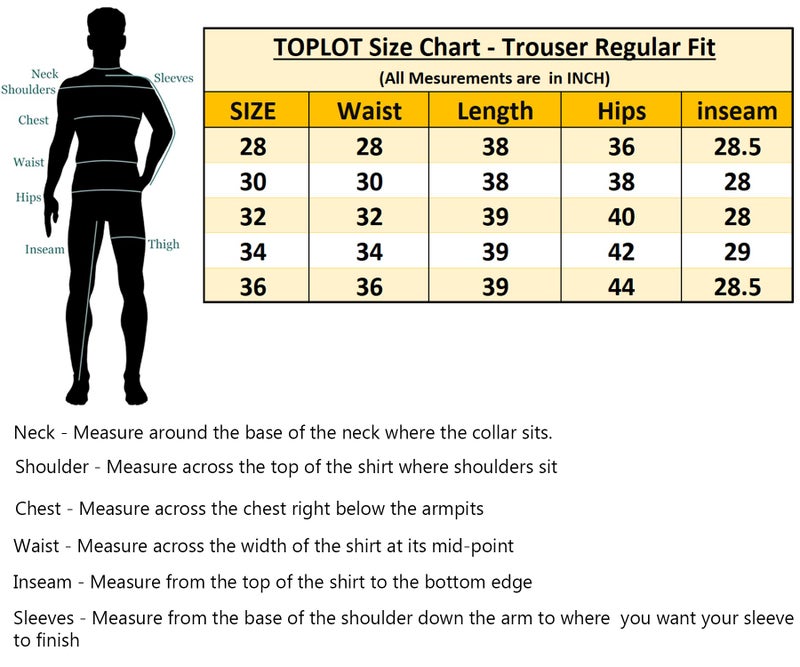 TOPLOT Men's Regular Fit Causal Trouser || Pant for Men || Trouser for Men || Chinos Pants (Formal-Pant-5207-Black-32) - Image 3