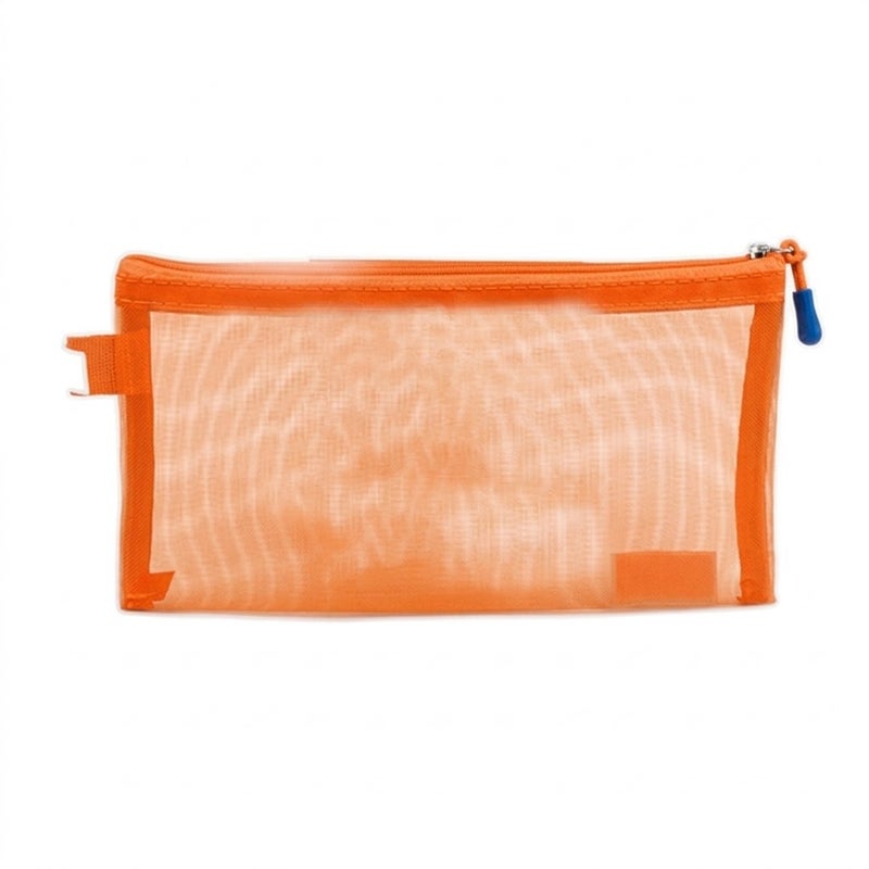 Simba Mesh Zipper Folder Orange B6 Model M008-OR