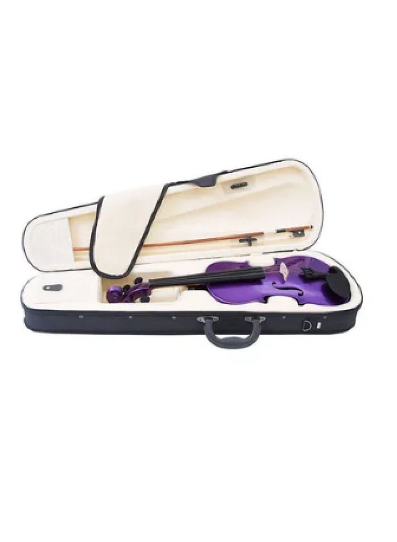 Basswood 4/4 Violin With Carrying Case And Rosin - Image 4
