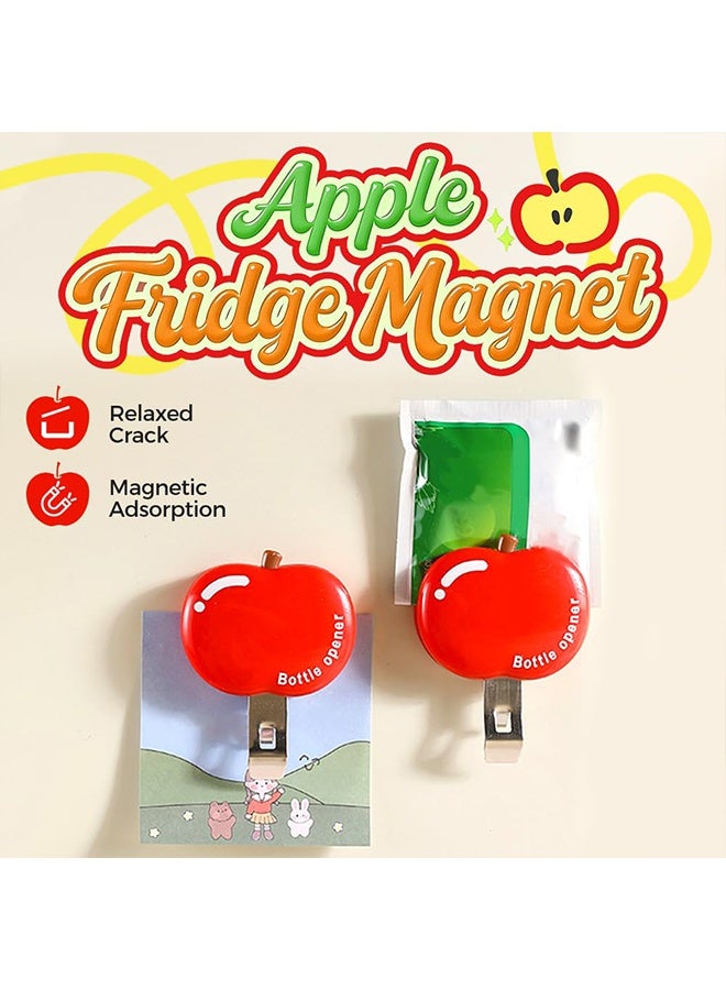 2026 New Magnetic Bottle Opener for Soda, Beer, Portable Sealer for Snack, Cute Fridge Home Bar - Image 3