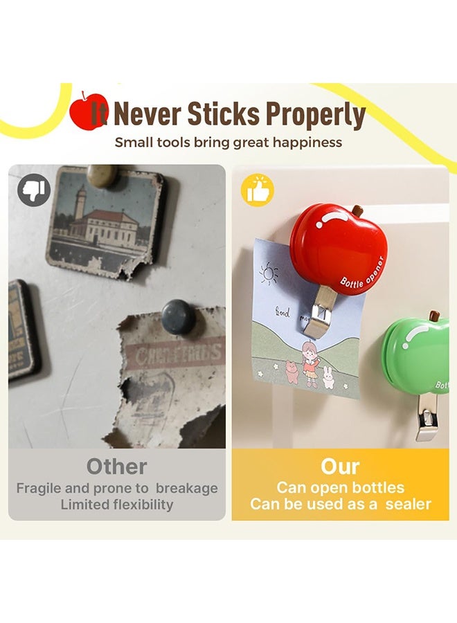 2026 New Magnetic Bottle Opener for Soda, Beer, Portable Sealer for Snack, Cute Fridge Home Bar - Image 4
