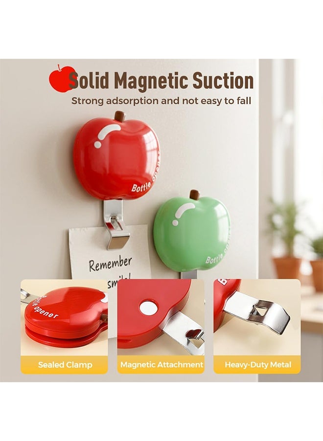 2026 New Magnetic Bottle Opener for Soda, Beer, Portable Sealer for Snack, Cute Fridge Home Bar - Image 5