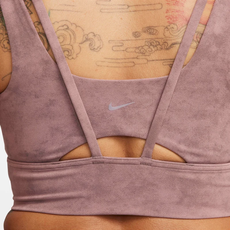 Nike Pink Women's Zenvy Tie-Dye Medium-Support Padded Longline Sports Bra for Women | Best Price UAE