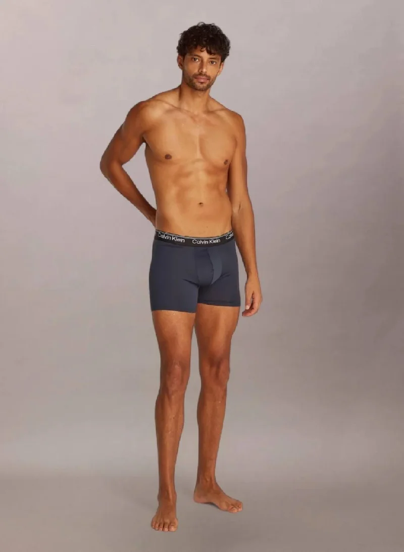كالفن كلاين طقم 3 سراويل داخلية قصيرة - مايكرو ستريتش