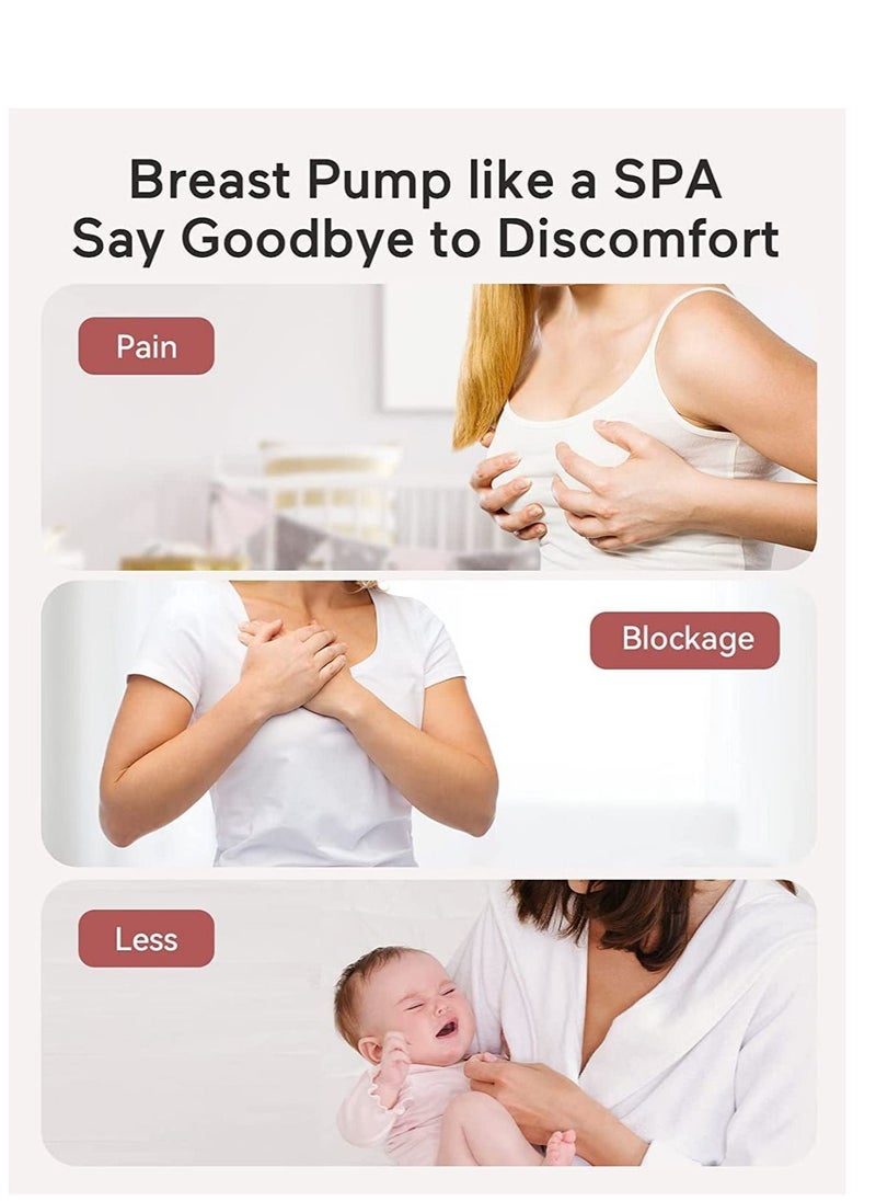 Double Wearable Breast Pump, Hands-Free Breast Pump, Portable Electric Breast Pump with 2 Mode & 5 Levels, Painless Breastfeeding Breastpump - pzsku/ZCFD710A57B14D4E103AFZ/45/_/1690791903/5d5619ba-75c9-4b0d-bcc8-612bac364233