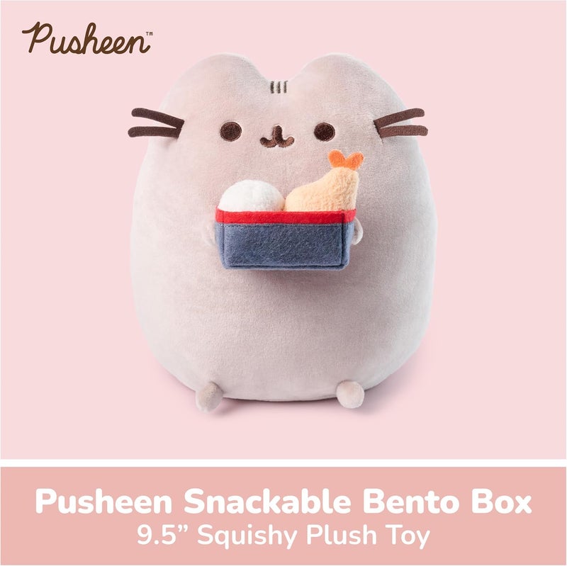 GUND Pusheen Bento Box Snackable Plush, Squishy Toy, Collectible Plush Toy, Food Plushies, Stuffed Animal for Ages 8 and Up, Gray, 9.5” - Image 2