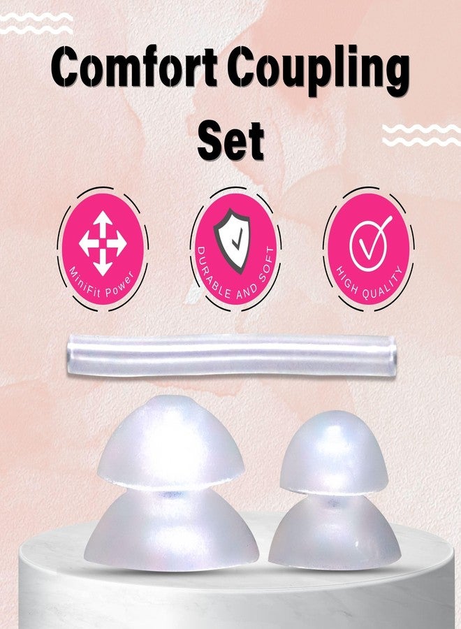 أف سي أس مجموعة وصلات FCS المريحة، عبوة من قطعتين من قبة أجهزة السمع 10/12 مم قبة مزدوجة مع محول وأنبوب لجهاز السمع Signia Fun P BTE. - Image 4