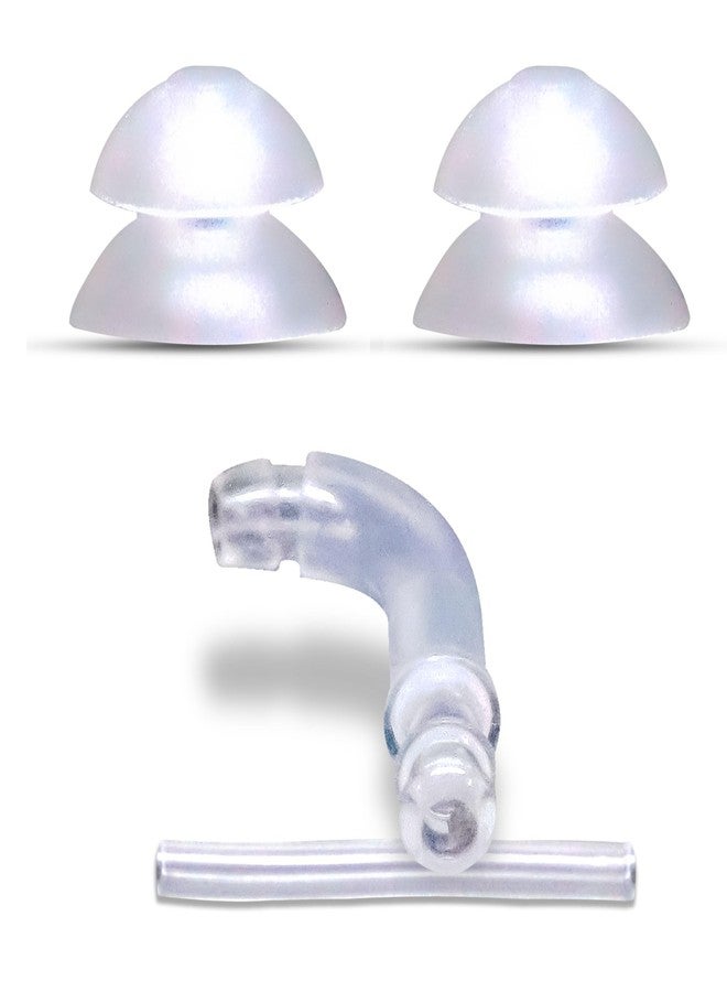 أف سي أس مجموعة وصلات FCS المريحة، عبوة من قطعتين من قبة أجهزة السمع 10/12 مم قبة مزدوجة مع محول وأنبوب لجهاز السمع Signia Fun P BTE. - Image 1