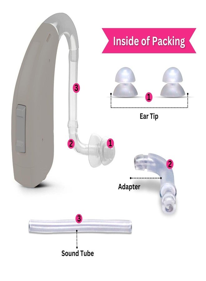 أف سي أس مجموعة وصلات FCS المريحة، عبوة من قطعتين من قبة أجهزة السمع 10/12 مم قبة مزدوجة مع محول وأنبوب لجهاز السمع Signia Fun P BTE. - Image 3
