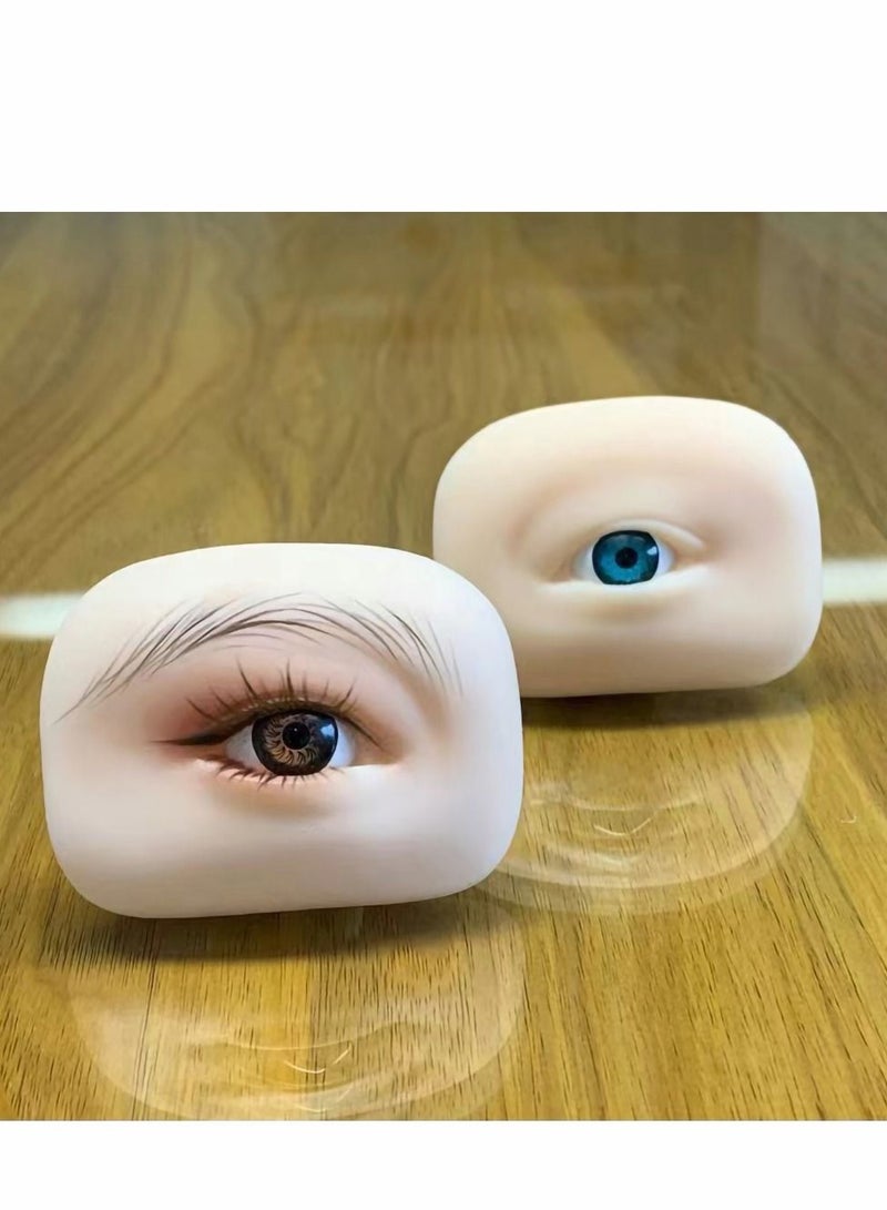 Excefore Make Up Practice Face, 5d Makeup Board Silicone Eyes for Suitable Eyeshadow - Image 5