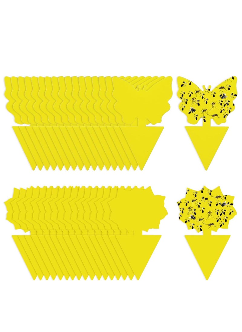 General Fruit Fly Gnat Traps for House Indoor, 36 Pack Yellow Sticky Traps for Gnat Indoor Outdoor Plants and Kitchen, Fungus Gnat Killer for Houseplant, Mosquitos and Flying Insect  - Image 1