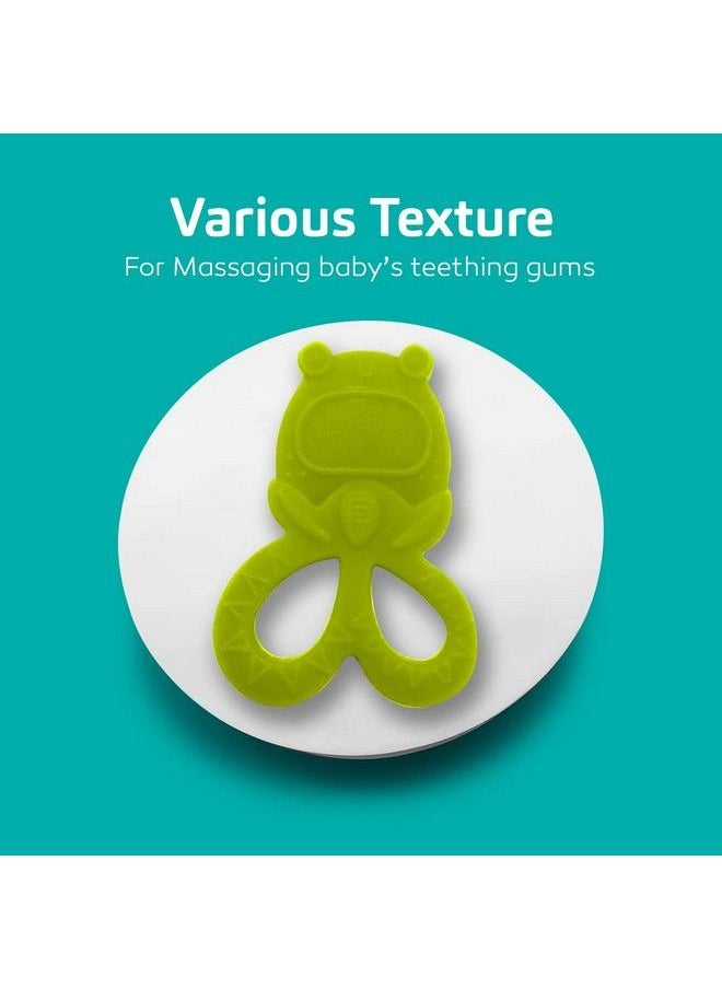 BuddsBuddy - 100% Bpa Free Soft Silicone Baby Teether For 3 To 6 Babies (Tylo Green) - Image 1