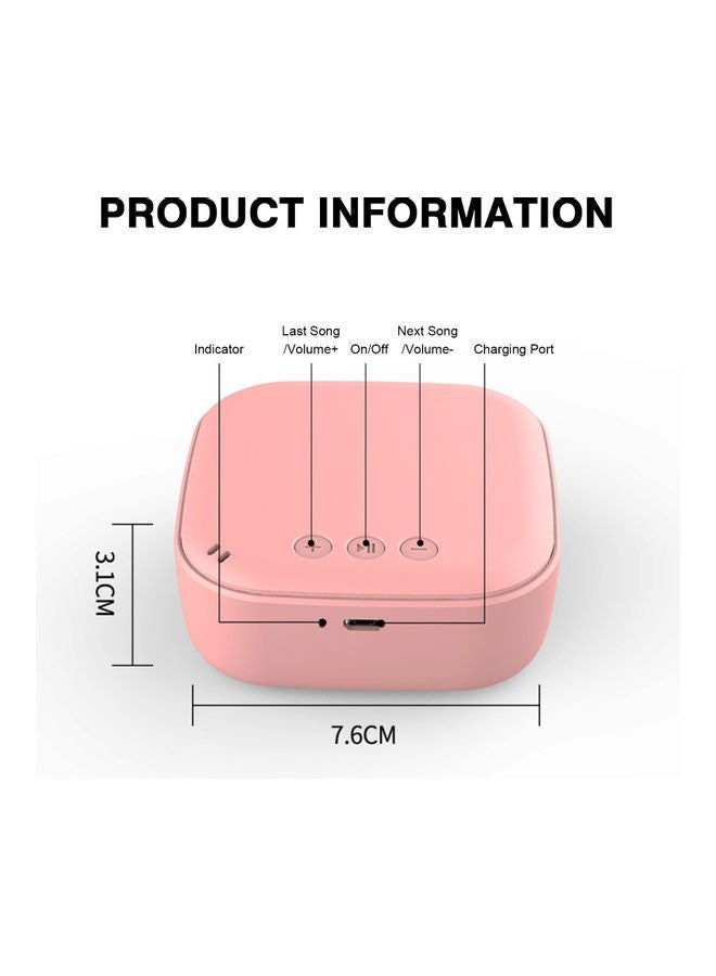 NIBEMINENT Mini Portable Wireless Bluetooth Speaker V9474P-V Pink  - Image 2