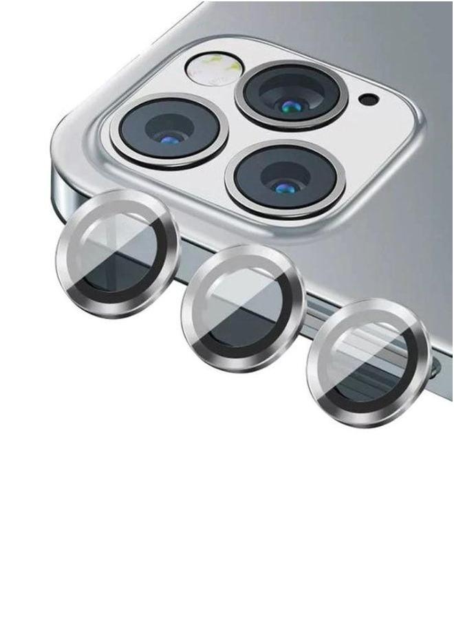 بروماس واقي عدسة الكاميرا لهاتف iPhone 15 pro غطاء معدني من الزجاج المقوى بحلقة فردية - Image 1