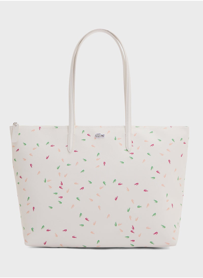 LACOSTE - Essentials Top Handle Zip Over Tote - Image 1