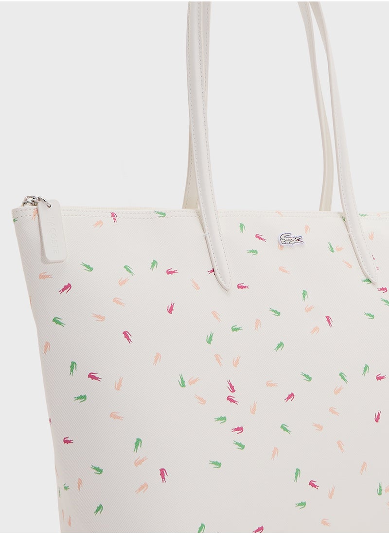 LACOSTE - Essentials Top Handle Zip Over Tote - Image 1