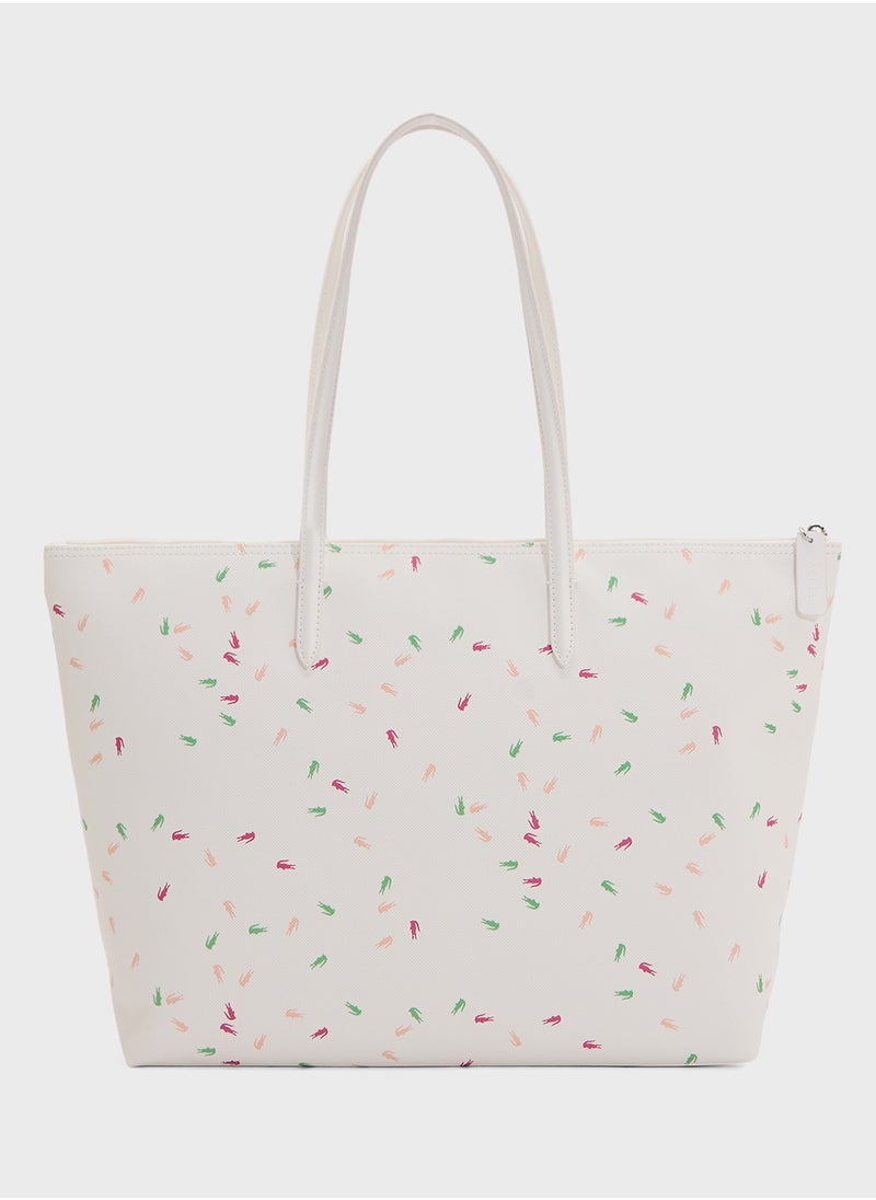 LACOSTE - Essentials Top Handle Zip Over Tote - Image 1