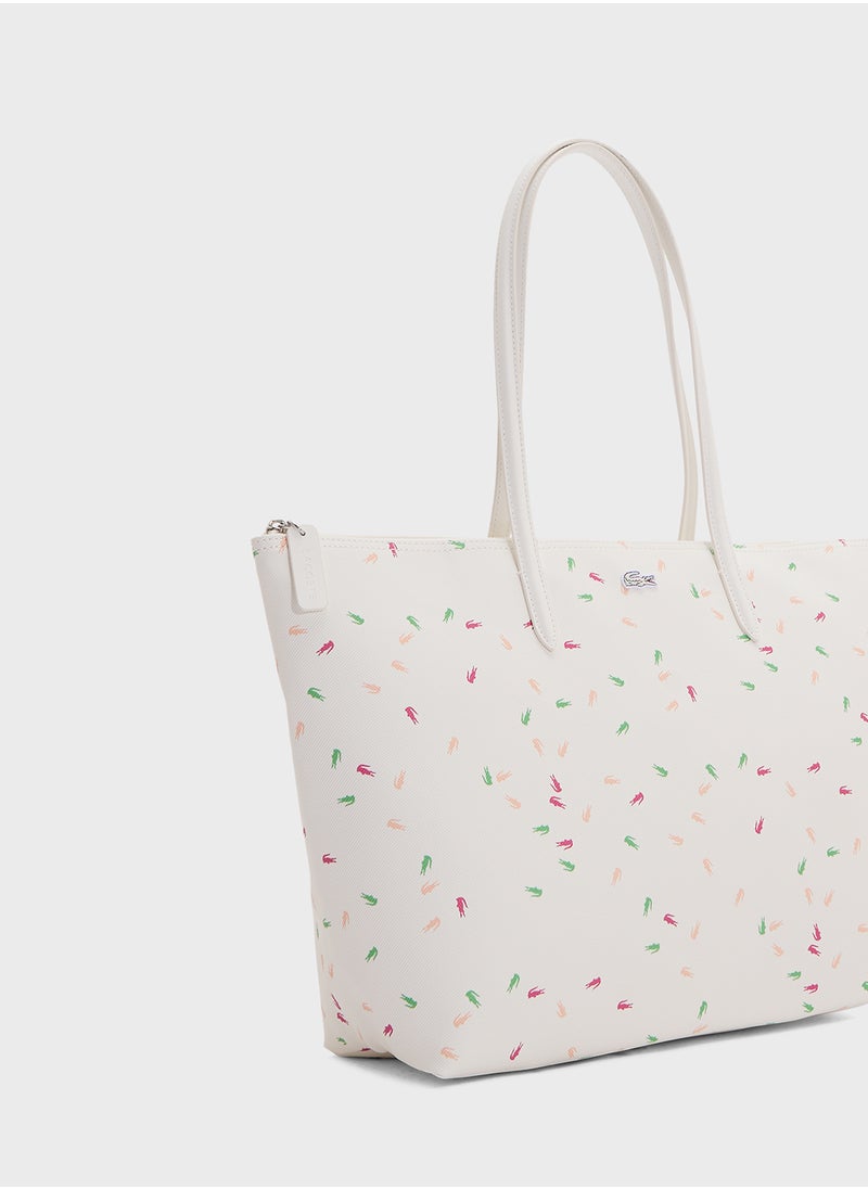 LACOSTE - Essentials Top Handle Zip Over Tote - Image 1