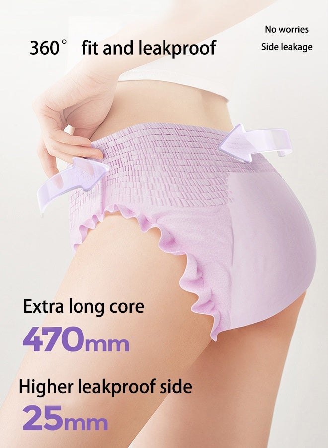 Generic Disposable Period Panties for Women Leak Proof, Period Panty for heavy blood flow, 360° Protection, Overnight Comfort, Rash & Toxin Free, Seamless Fit, Medium to Large size - 6 Panties -Suitable for hip circumference 90-115cm  - Image 2