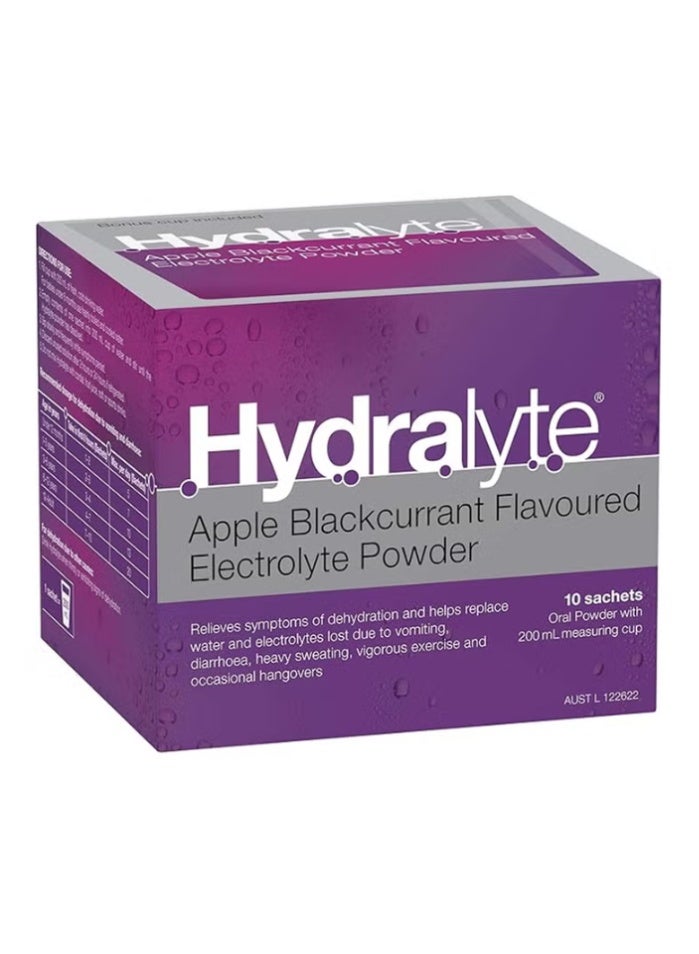 Hydralyte Sachets Apple Blackcurrant Flavor - Image 1