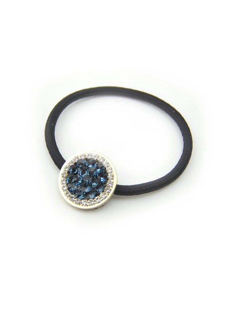 Meilliwish - Elegant Round Hair Elastics Hair Ties for Women B111Blue - Image 1