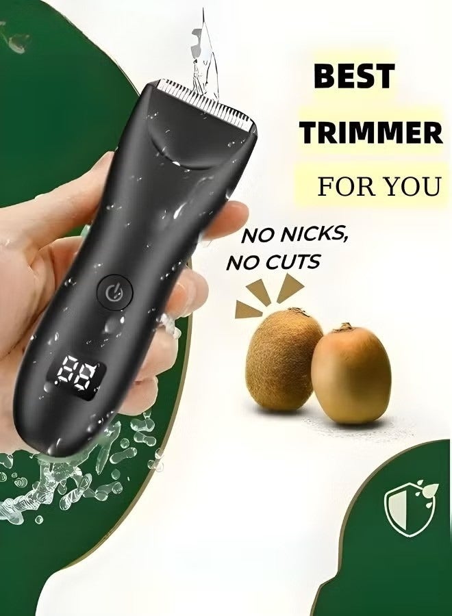 Generic Body Trimmer for Men, Groin and Body Grooming, Electric Ball Trimmer Pubic Trimmer Showerproof Wet/Dry Body Shaver Groomer for Sensitive Areas - Image 1