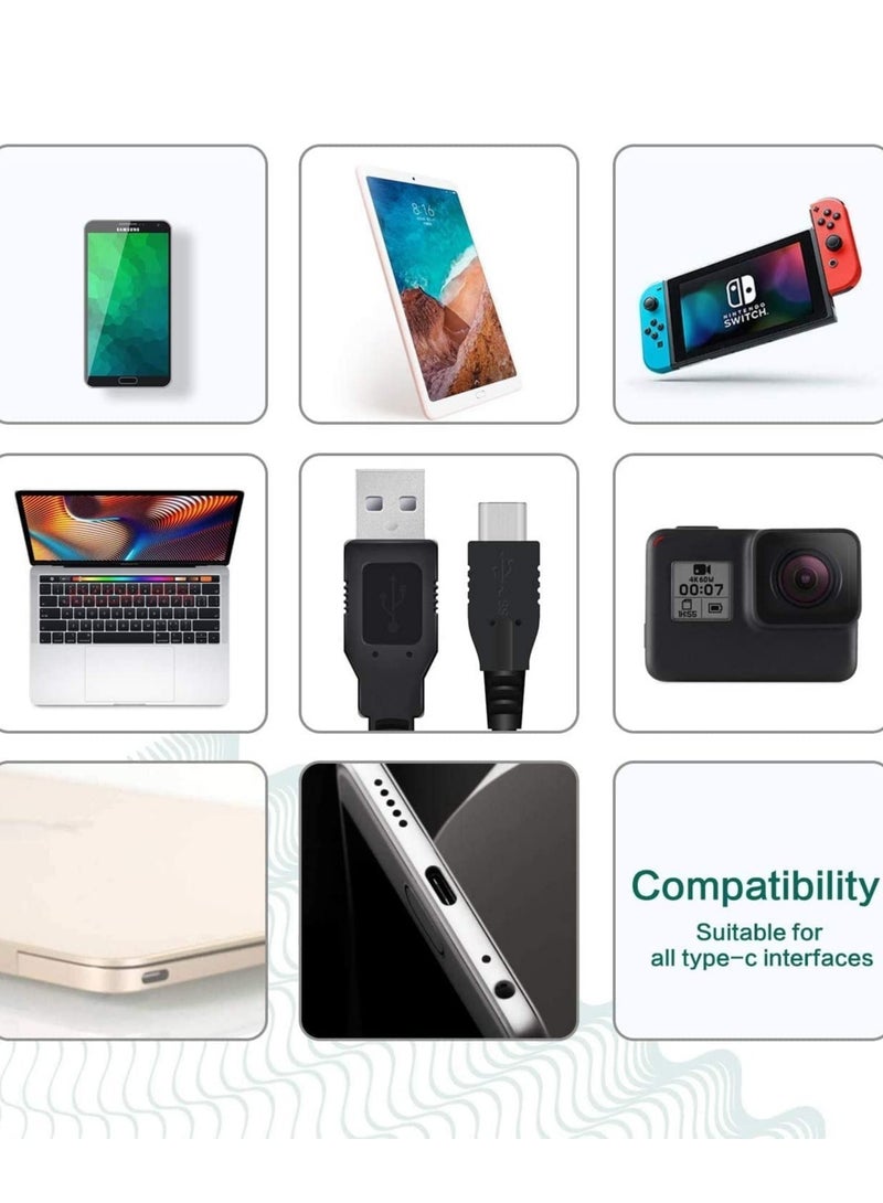 USB Type C Fast Charging Cable 2M 3A Fast Power Data Deliver Premium Nylon Compatible With Samsung Galaxy S21 S10 S9 S8 S20 Plus A3 A5 Note 20 10 Huawei P30 P20 Lite Mate 20 Pro - Image 4