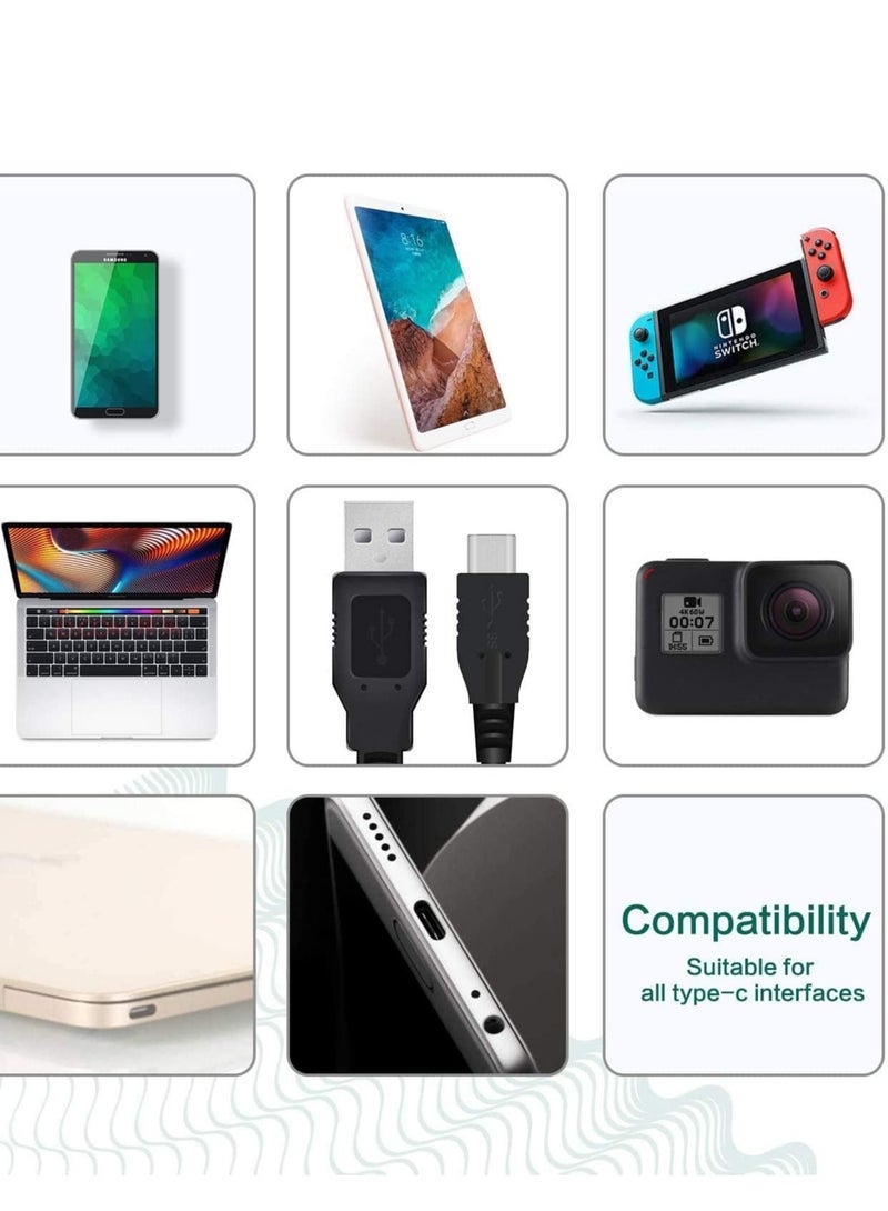 USB Type C Fast Charging Cable 2M 3A Fast Power Data Deliver Premium Nylon Compatible With Samsung Galaxy S21 S10 S9 S8 S20 Plus A3 A5 Note 20 10 Huawei P30 P20 Lite Mate 20 Pro - Image 3