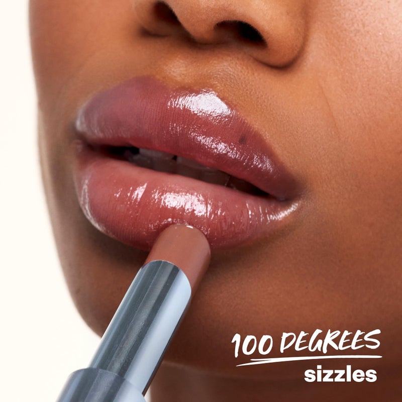 Kosas Wet Stick Moisturizing Shiny Sheer Lipstick with Ceramides, Hyaluronic acid, Peptides and Mango Butter - Soothes, Softens, and Moisturizes Lips â€“ 100 Degrees - Image 3