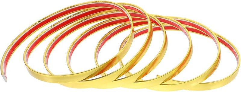 شريط جدار مرن ذهبي ذاتي اللصق للواجهات الخلفية، قوالب زوايا قابلة للتقشير واللصق - Image 2