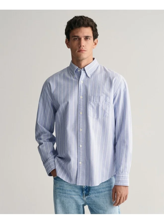 غانت Gant Relaxed Fit Striped Heritage Oxford Shirt