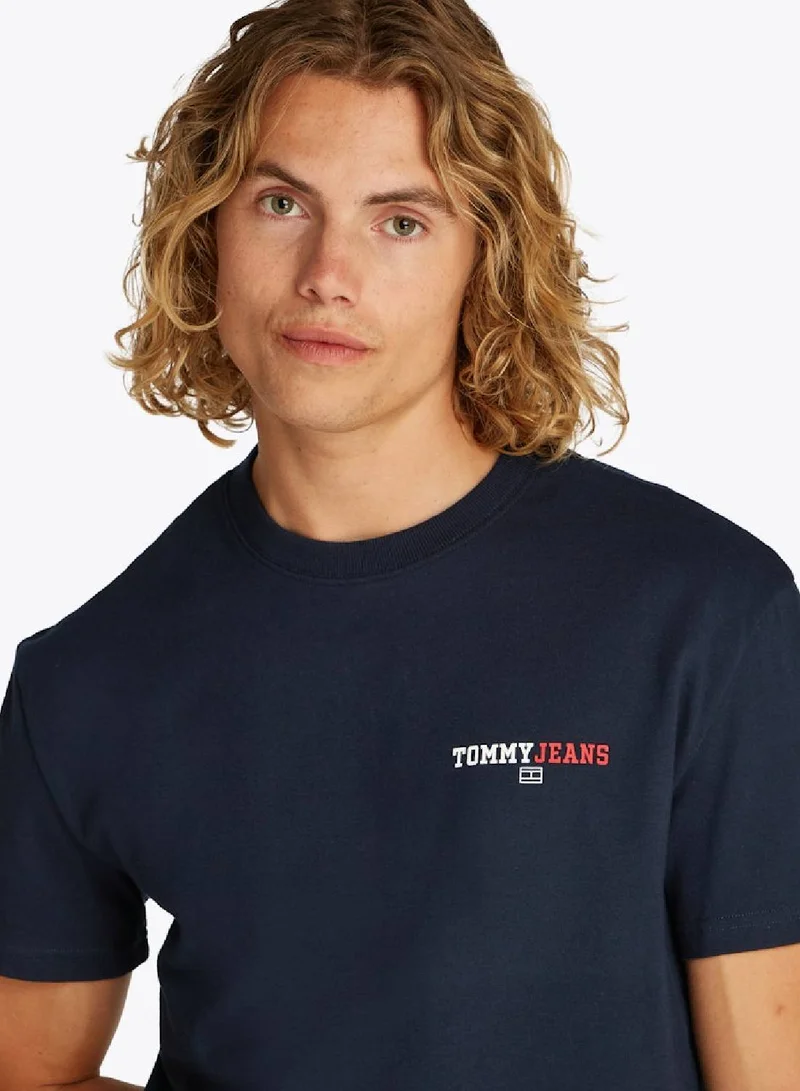 Tommy Jeans Dark Night Navy Regular Fit Dna Graphic T-Shirt for Men | Best Price UAE