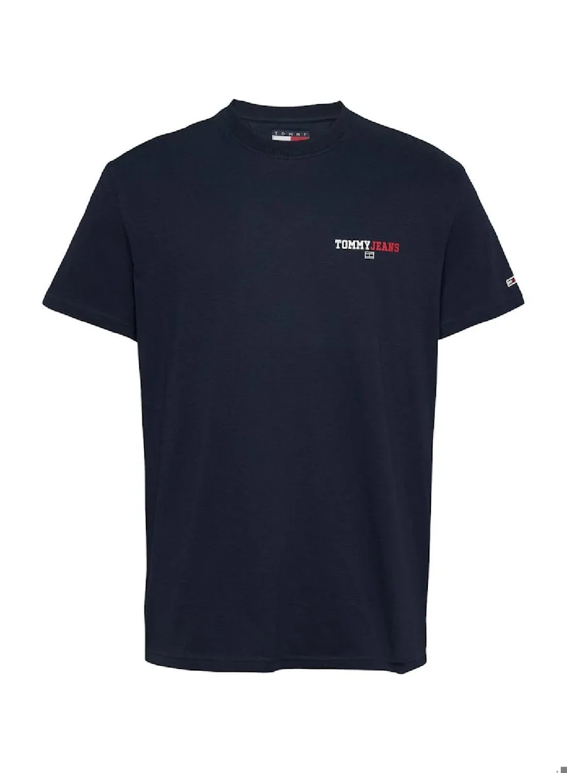 Tommy Jeans Dark Night Navy Regular Fit Dna Graphic T-Shirt for Men | Best Price UAE