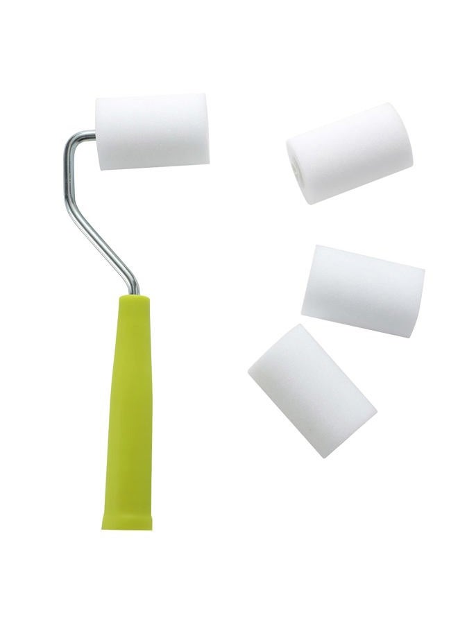 KUPOO Foam Paint Roller, Sponge Paint Roller Sleeve, High Density Foam Mini Roller Covers,2", Pack of 12 - Image 3