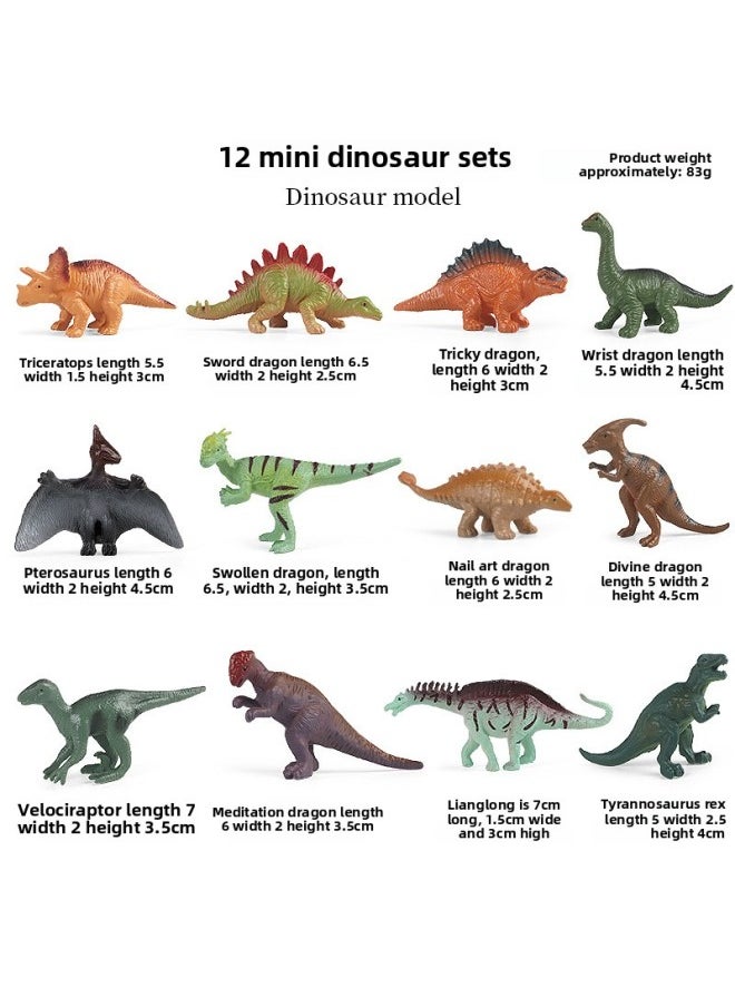 Generic - Cognitive Simulation Mini Dinosaur Set Model Pterosaur Stegosaurus Triceratops Spinosaurus Diplodocus Tyrannosaurus Rex-Color:Zz Deep Sea Fish 6 Styles Set + Jct [py] Mini Dolphin 6 Styles - Image 1