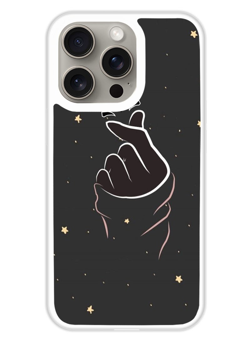 Theodor Protective Case Cover For APPLE IPHONE 15 Pro Max Snap Love (White Bumper) - Image 1