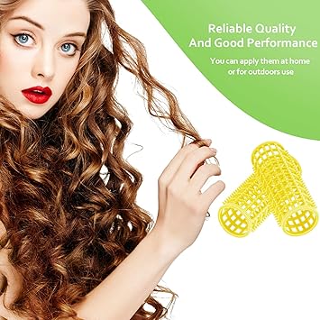 WILLBOND 24 Pcs Brush Hair Roller with Pins Plastic Mesh Hair Roller Self Grip Curler Clip for Women Long Medium Short Thick Thin Bang Barber Hairdressing Tool Home DIY Styling Salon Hairstyle Supply - Image 5