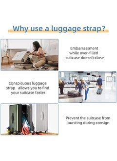 Generic 4 Pack Luggage Straps,Adjustable Suitable Belt Travel Accessories with Quick Release Buckle (Blue)  - Image 5