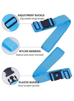 Generic 4 Pack Luggage Straps,Adjustable Suitable Belt Travel Accessories with Quick Release Buckle (Blue)  - Image 2