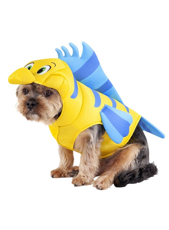 Rubies Disney Little Mermaid Flounder Pet Costume, As Shown, Medium for Themed Parties and Halloween - Image 1
