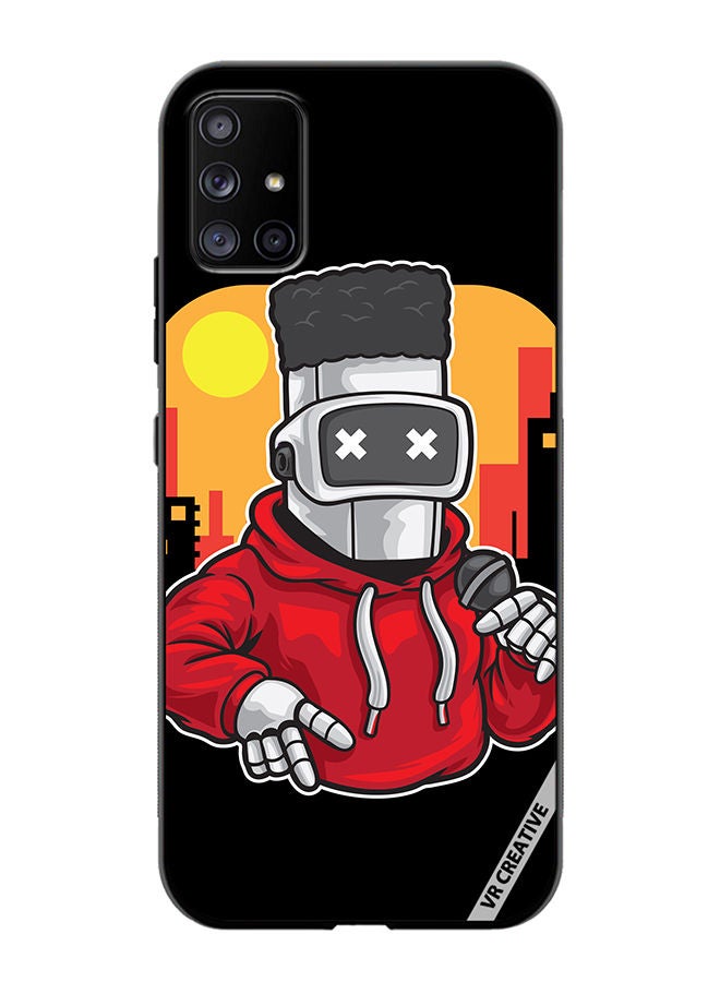 VR CREATIVE Protective Case Cover For Samsung Galaxy A51 5G Robot Dancer Design Multicolour - Image 1