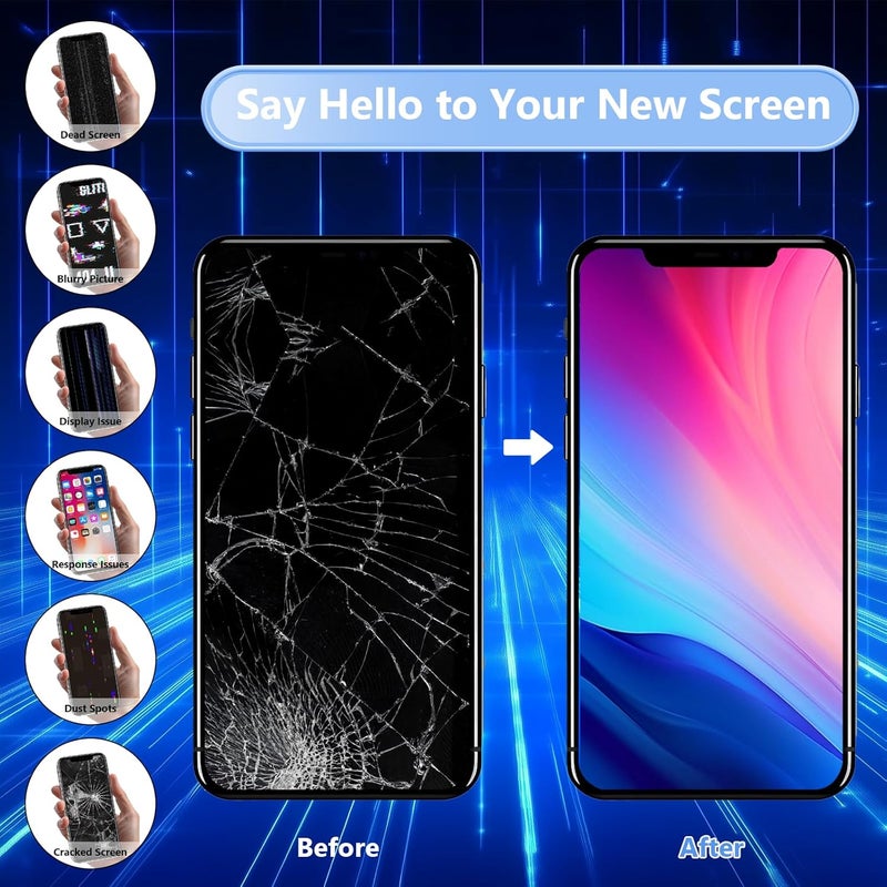 Diykitpl for iPhone 15 Pro Screen Replacement 6.1 inch Full HD, 3D Touch LCD Screen Display Digitizer Assembly with Repair Tools, Compatible for Model A2848, A3101, A3102, A3104 - Image 5
