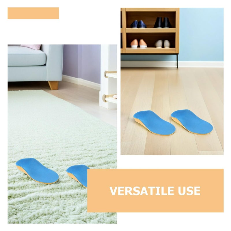 Orthotic Shoe Insoles 2 Pairs Arch Support Flat Foot Correction Heel Cushion for Boys - Image 4