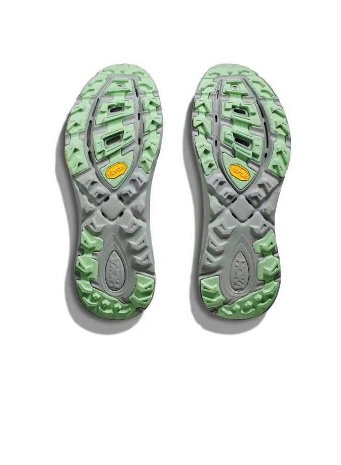 Hoka One One Mafate Speed 2 Outdoor Running Shoes Grey/Green For Men/Women - Image 4