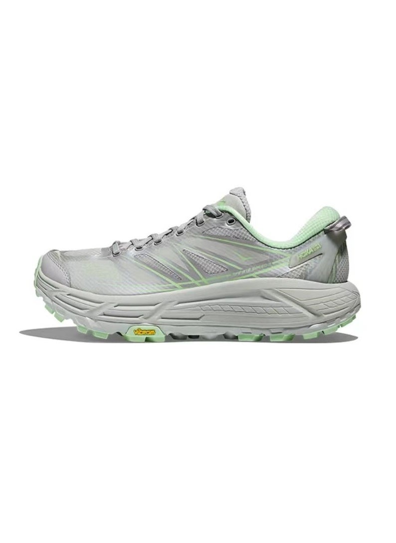 Hoka One One Mafate Speed 2 Outdoor Running Shoes Grey/Green For Men/Women - Image 1