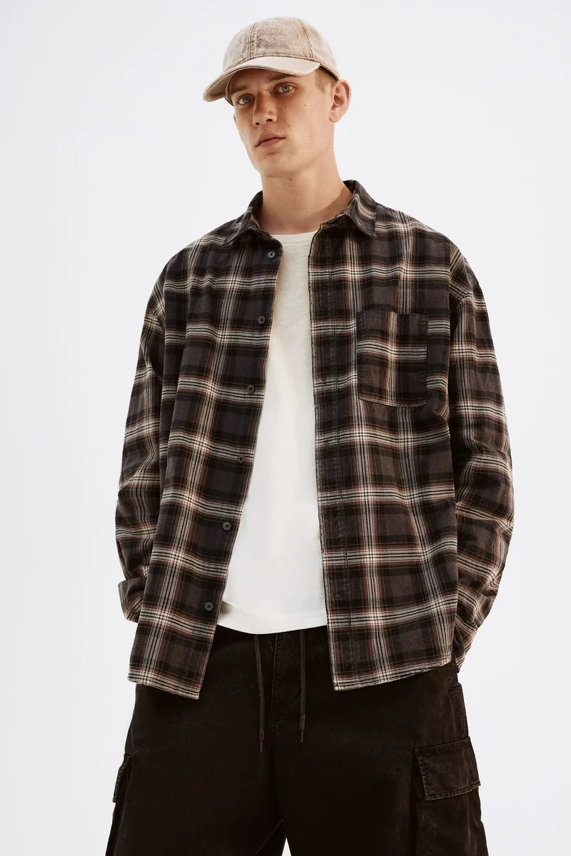 اتش اند ام قميص بقصّة واسعة