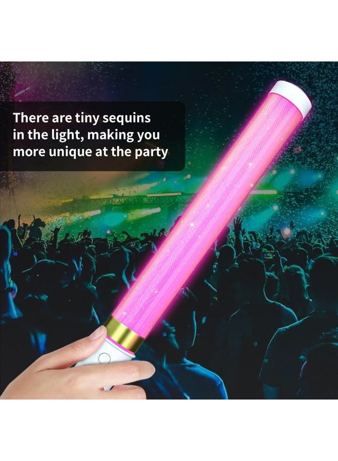 Bsgifts LED Glow Sticks 2Pack, Reusable Light Up Toys, 15 Colors Changing Light Stick for Party Supplies, Festivals, Raves, Birthdays(with AAA Battery) - Image 4