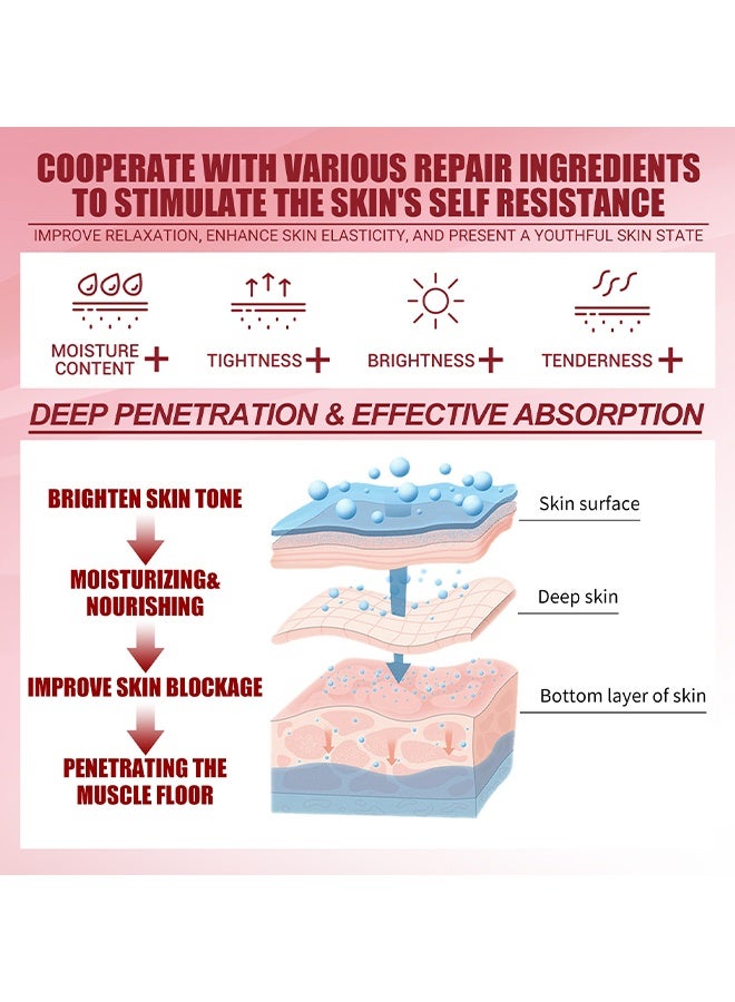 EELHOE Dragons Blood Cream, Retinol Placenta Dragon Face Cream, Firm Anti Wrinkle Cream For Women, Dragons Blood Easy Cream, Dragons Blood Cream For Anti Wrinkle, Moisturizer Nourishing Rejuvenating Cream 50G - Image 3